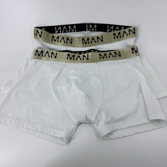 Man Gold Series White Boxer Briefs( 2pair ) - Picture 2 of 5